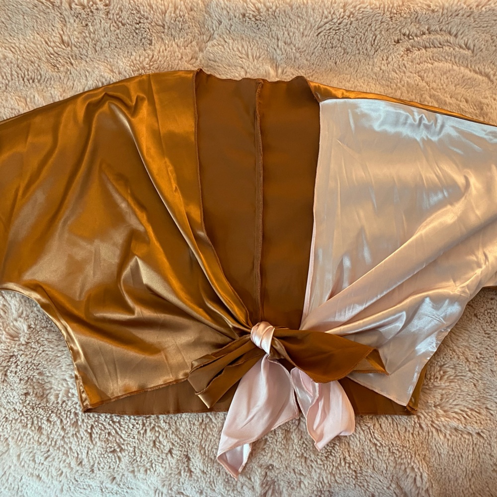 Silk two tone blouse